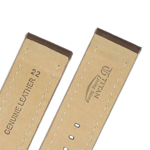 22 mm Brown Genuine Leather Straps for Men - image number 4