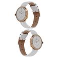 Titan We Silver Dial Women Watch With Leather Strap - image number 1