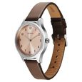 Titan Workwear Quartz Analog Rose Gold Dial Brown Colour Leather Strap Watch For Women - image number 2