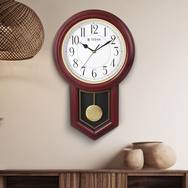 Titan Classic Pendulum Wall Clock with Chime - image number 0