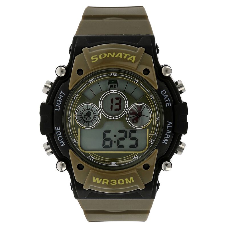 SF Digital Dial Plastic Strap Watch for Men