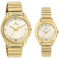 Titan Quartz Analog Champagne Dial Watch for Couple - image number 0