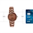 Poze By Sonata Quartz Analog Brown Dial Brown Metal Strap Watch For Women - image number 3