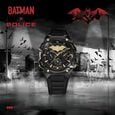 Police Batman Multifunction Black Dial Black Silicone Strap Watch For Men - image number 1