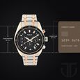 Titan Octane Black Chronograph Stainless Steel Strap watch for Men - image number 2