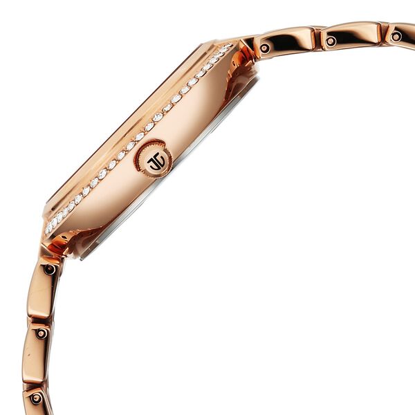 Titan Purple Eternal Quartz Analog Off White Dial Rose Gold Metal Strap Watch For Women - image number 4