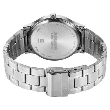 Sonata Aspire Quartz Analog Pink Dial Stainless Steel Strap Watch For Men