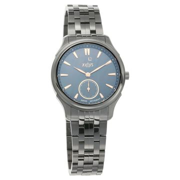 Xylys Swiss Analog Black Stainless Steel Strap Mother of Pearl Dial Watch For Women