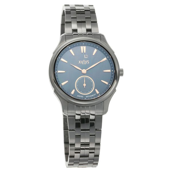 Xylys Swiss Analog Black Stainless Steel Strap Mother of Pearl Dial Watch For Women - image number 1