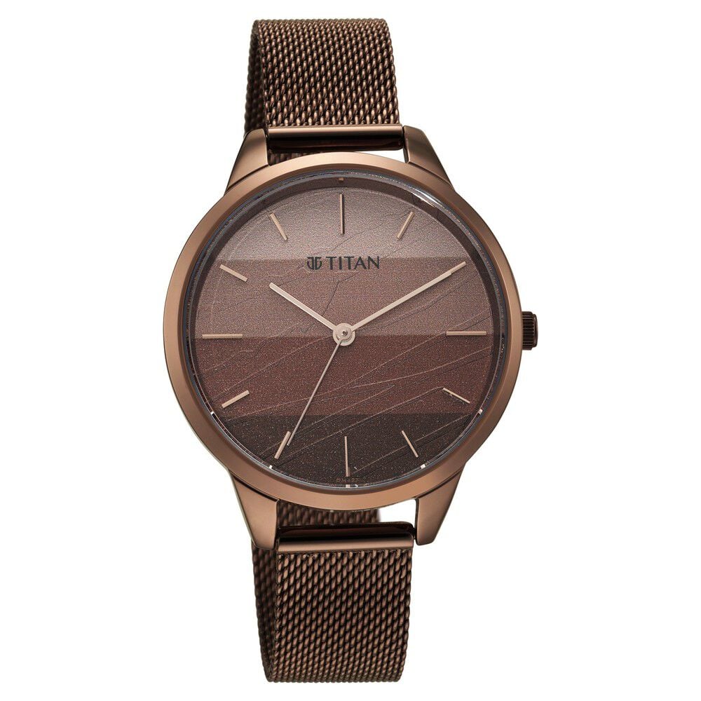 Copper color watch titan store