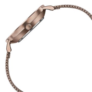 Sonata Quartz Analog Brown Dial Brown Stainless Steel Strap Watch For Women