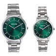 Sonata Soulmates Forest Green Dial Couple Watch - image number 0