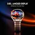 Fastrack Marvellous FX3 Smartwatch with 1.43" AMOLED Display, Metal Case & Strap, Additional Silicone Strap - image number 1
