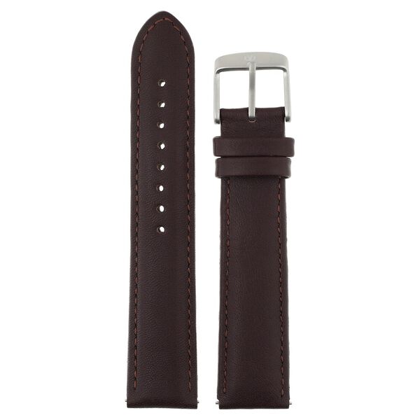 20 mm Brown Genuine Leather Strap for Men - image number 0