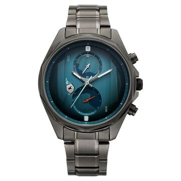 Fastrack Oceanyx 2.0 Chronograph Watch for Men with Green Dial & Gun Metal Strap