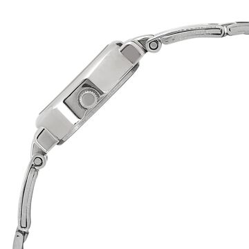 Titan Quartz Analog Silver Dial Stainless Steel Strap Watch for Women