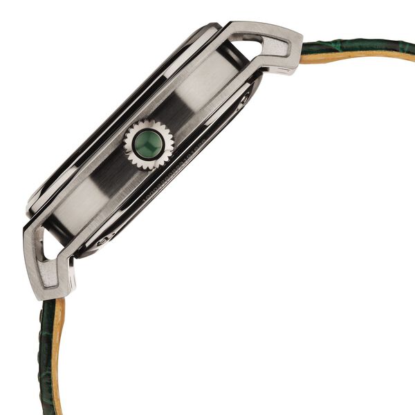 Titan Stellar Automatic Malachite Dial Leather Strap Watch for Men - image number 4