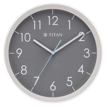 Titan Contemporary Grey Dial Grey Color Silent Sweep Technology - 32.5 cm x 32.5 cm (Medium)