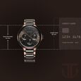 Titan Ceramic Fusion Multifunction Black Dial With Two Toned Color Stainless Steel Strap Watch For Men - image number 2