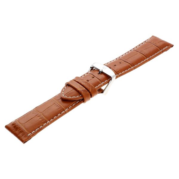 24 mm Tan Genuine Leather Straps for Men - image number 3