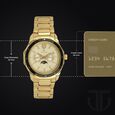 Titan Quartz Multifunction Champagne Dial Stainless Steel Strap watch for Men - image number 2