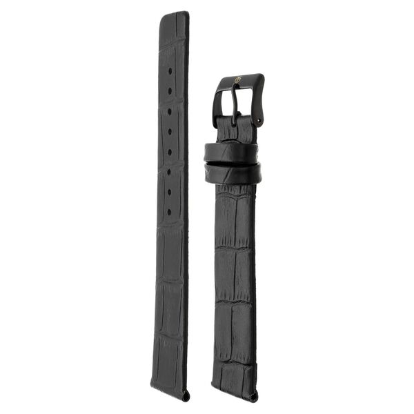 20 mm Black Genuine Leather Straps for Men - image number 2