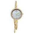 Titan Raga Spotlight Quartz Analog White Dial Golden Metal Strap Watch For Women - image number 1