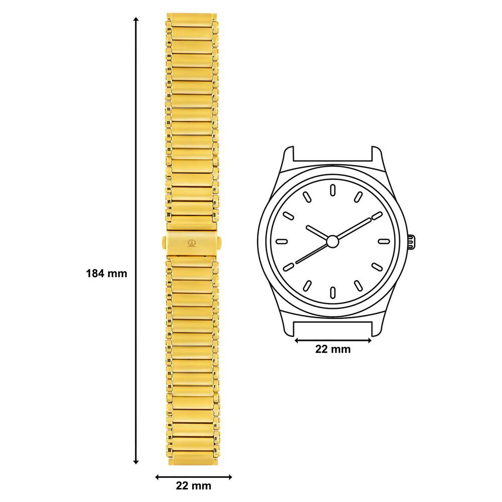 Buy Online 20 mm Golden Stainless Steel Straps for Men csf2010730p p Titan