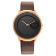 Titan Edge Slim Leather Strap Black Dial Analog Watch for Women - image number 1