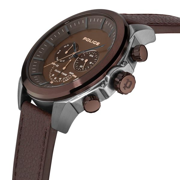 Police Multifunction Brown Dial Watch for Men - image number 1