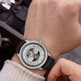Titan Stellar Analog with Dual Moon Phase and Silver Dial Brown Leather Strap Watch for Men - image number 7