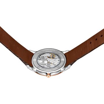 Titan Edge Mechanical Brown Dial Mechanical Leather Strap watch for Men