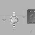 Vyb Starlet By Fastrack Quartz Analog Mother of Pearl Dial Silver Stainless Steel Strap Watch For Girls - image number 3