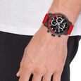 Tommy Hilfiger Quartz Multifunction Black Dial Red Silicone Strap Watch For Men - image number 3