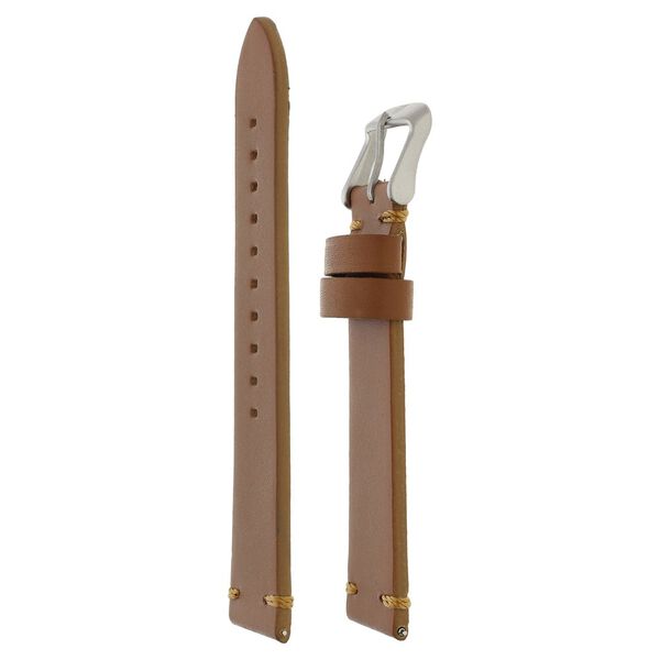22 mm Brown Genuine Leather Strap for Men - image number 2