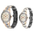 Titan Royal Bandhan Quartz Analog with Day and Date Pink Dial Two Toned Strap Watch For Couple - image number 2