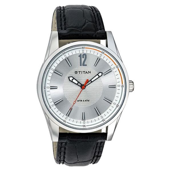Titan Quartz Analog Silver Dial Watch for Men - image number 0