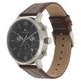 Tommy Hilfiger Quartz Chronograph Blue Dial Leather Strap Watch for Men - image number 2