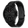 Tommy Hilfiger Quartz Analog Black Dial Black Stainless Steel Strap Watch For Men - image number 1