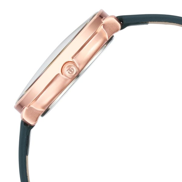 Titan Women's Svelte Black: Multi-Function Watch with Leather Strap - image number 3