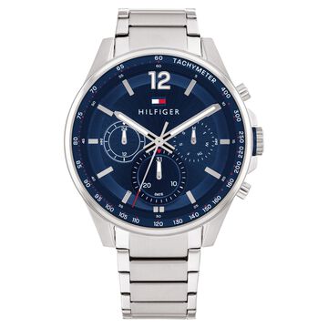 Tommy Hilfiger Blue Dial Stainless Steel Strap Watch for Men
