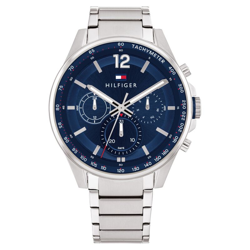 Tommy Hilfiger Blue Dial Stainless Steel Strap Watch for Men - image number 0
