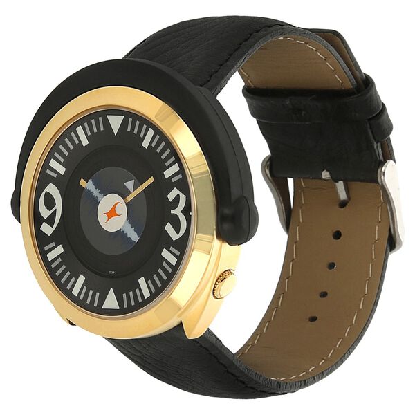 Fastrack Quartz Analog Black Dial Leather Strap Watch for Guys - image number 1