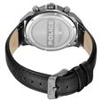Police Quartz Multifunction Black Dial Black Leather Strap Watch For Men - image number 3