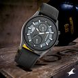 Fastrack Fastfit Quartz Analog with Day and Date Blue Dial Leather Strap Watch for Guys