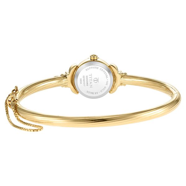 Titan Nebula Quartz Analog 18 Karat Solid Gold Watch for Women - image number 4