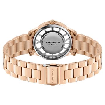 Kenneth Cole Quartz Analog Rose Gold Dial Stainless Steel Strap Watch for Women