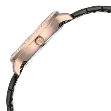 Titan Glamour Quartz Multifunction Grey Dial Grey Stainless Steel Strap Watch For Women
