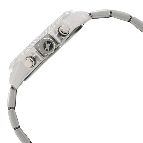Fastrack Loopholes Quartz Multifunction Black Dial Stainless Steel Strap Watch for Guys - image number 2