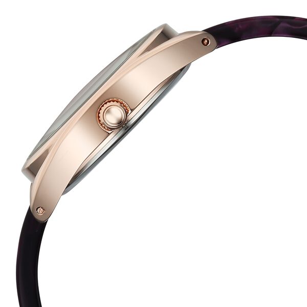 Buy Online Fastrack Younique Quartz Analog Purple Mother Of  display picture 3